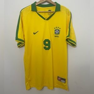 RETRO Brazil 1997 RONALDO Jersey.